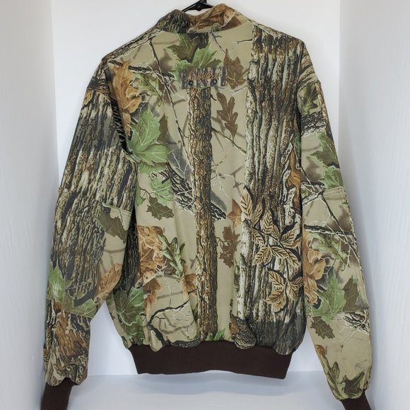 Vintage Cabelas Realtree Camo Zip Front Bomber Jacket Made In Canada Size Large. - Picture 9 of 9